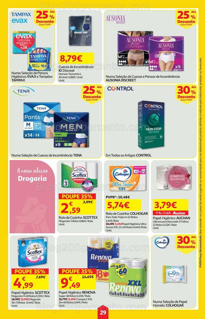 Antevisão Folheto AUCHAN Super Poupança Promoções de 7 a 13 agosto, na página 30, encontra: