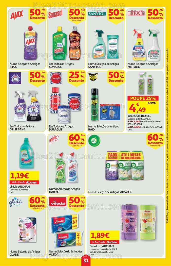 Antevisão Folheto AUCHAN Super Poupança Promoções de 7 a 13 agosto, na página 32, encontra: