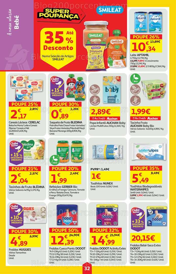 Antevisão Folheto AUCHAN Super Poupança Promoções de 7 a 13 agosto, na página 33, encontra: