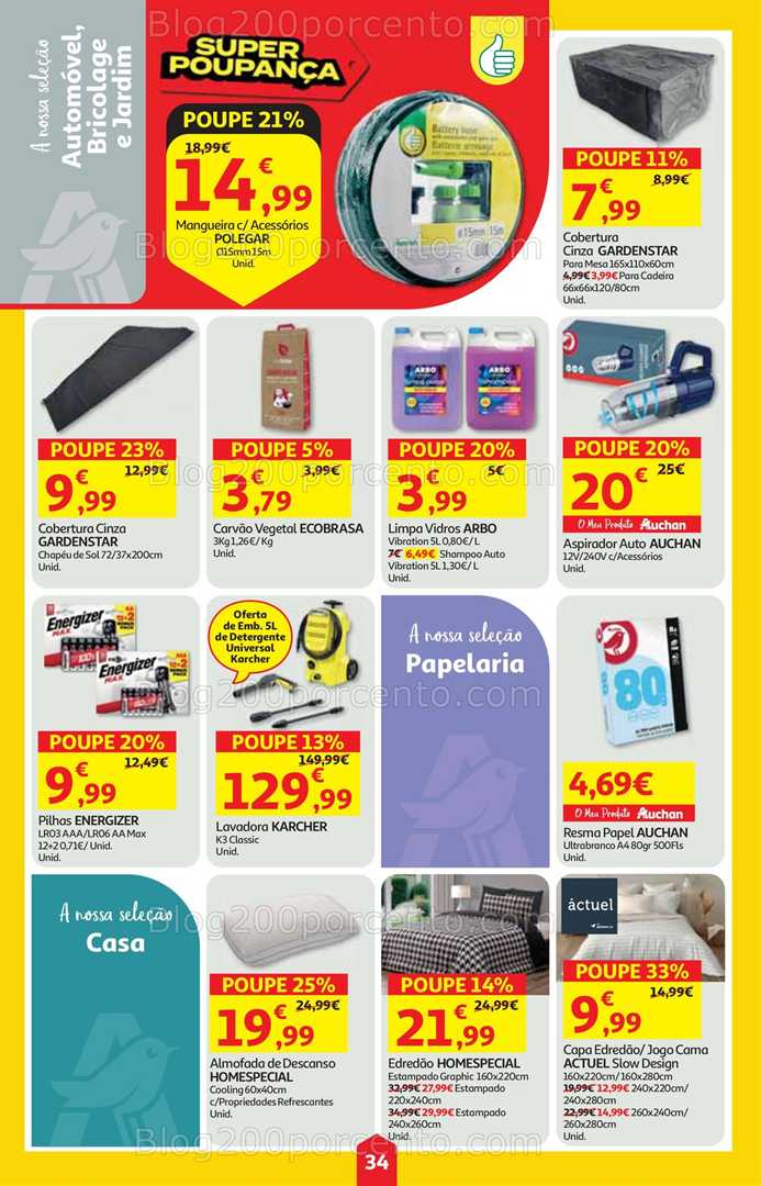 Antevisão Folheto AUCHAN Super Poupança Promoções de 7 a 13 agosto, na página 35, encontra: