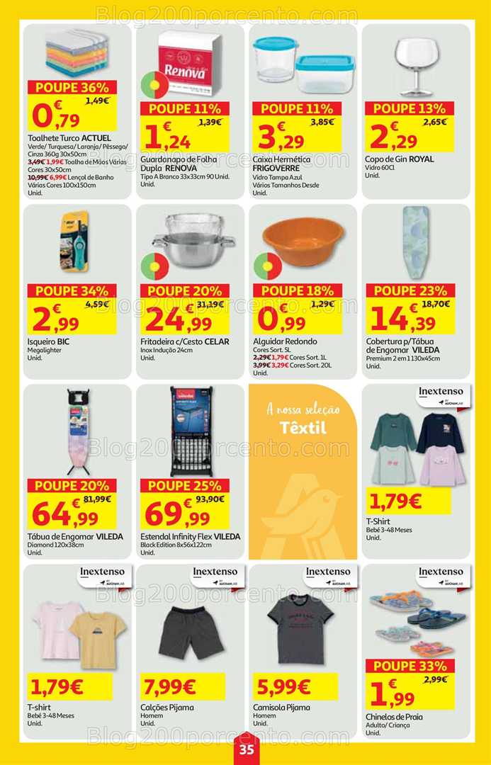 Antevisão Folheto AUCHAN Super Poupança Promoções de 7 a 13 agosto, na página 36, encontra: