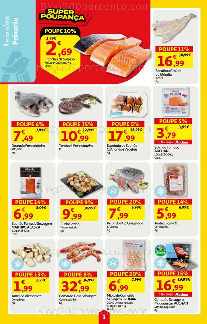 Antevisão Folheto AUCHAN Super Poupança Promoções de 7 a 13 agosto, na página 4, encontra: