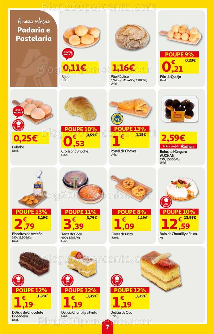 Antevisão Folheto AUCHAN Super Poupança Promoções de 7 a 13 agosto, na página 8, encontra: