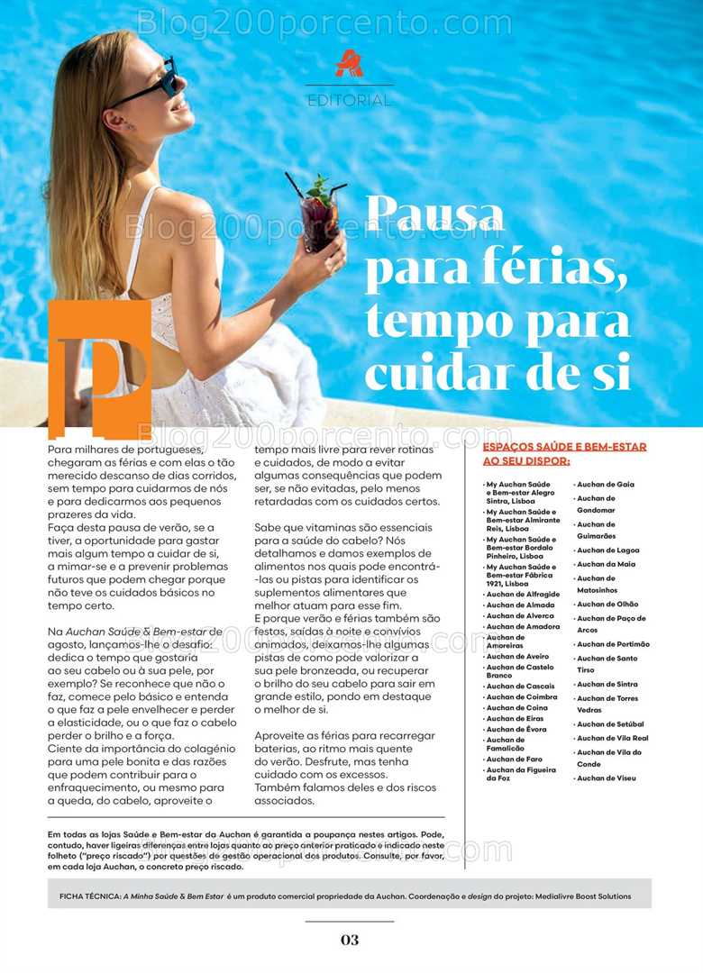 Antevisão Folheto AUCHAN Saúde e Bem-Estar Promoções de 2 agosto a 2 setembro all