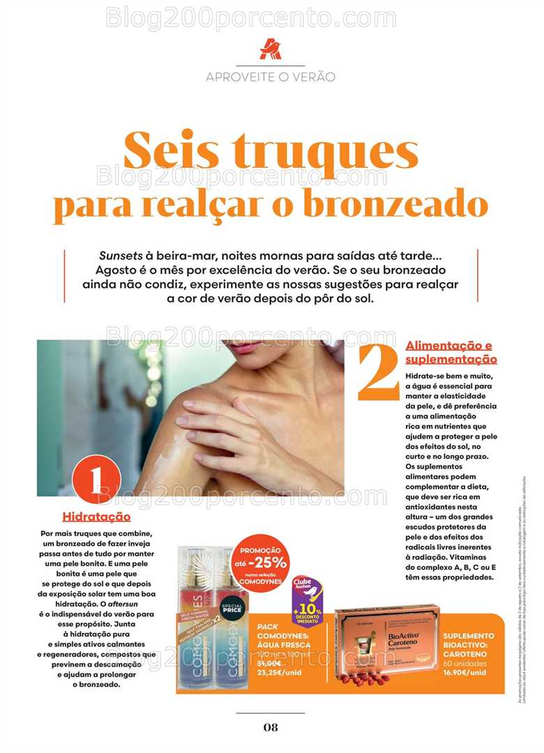 Antevisão Folheto AUCHAN Saúde e Bem-Estar Promoções de 2 agosto a 2 setembro all