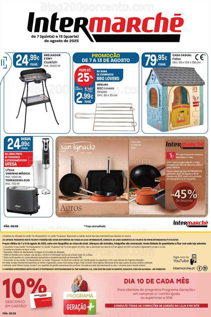 Antevisão Folheto INTERMARCHÉ Bazar Promoções de 7 a 13 agosto all