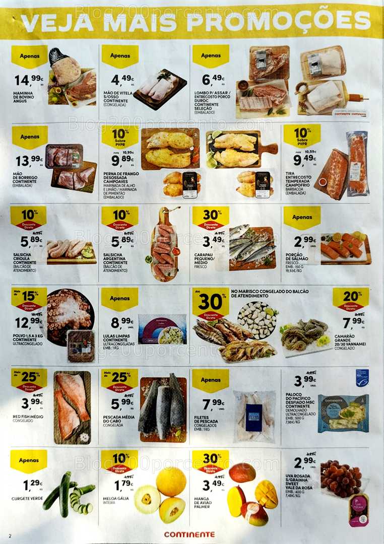 Antevisão Folheto CONTINENTE Fim de Semana Promoções de 8 a 11 agosto all