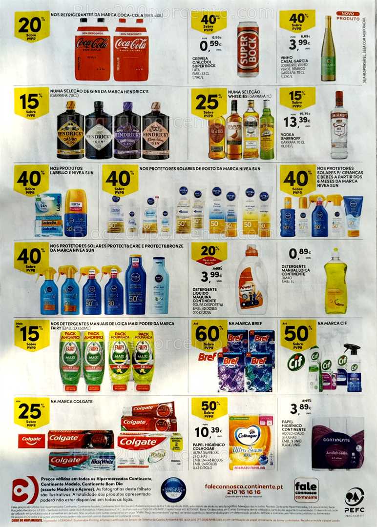 Antevisão Folheto CONTINENTE Fim de Semana Promoções de 8 a 11 agosto all
