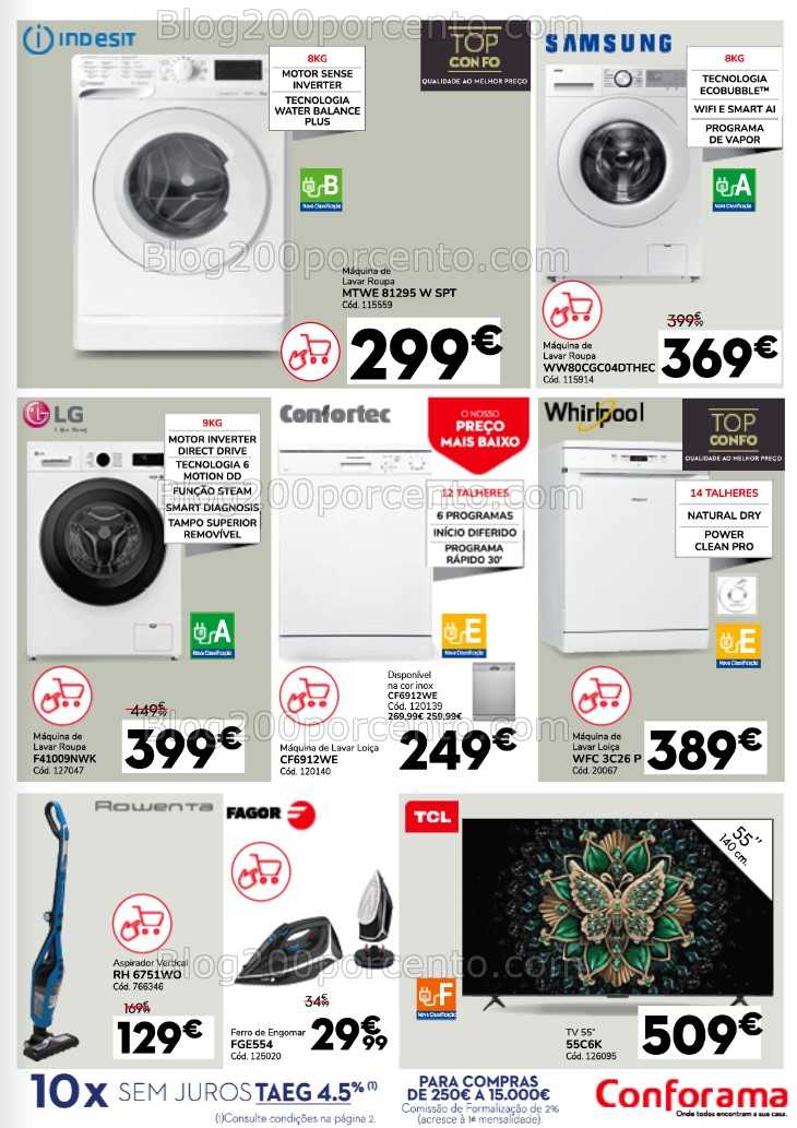 Antevisão Folheto CONFORAMA Promoções de 31 julho a 27 agosto all