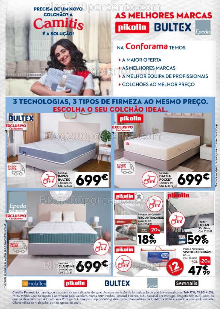 Antevisão Folheto CONFORAMA Promoções de 31 julho a 27 agosto all