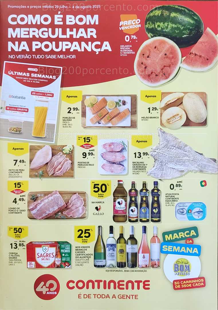 Antevisão Folheto CONTINENTE Promoções de 29 julho a 4 agosto all