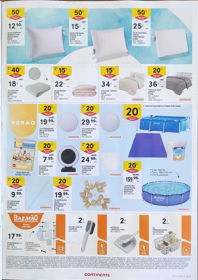 Antevisão Folheto CONTINENTE Bazar Promoções de 29 julho a 4 agosto bazar