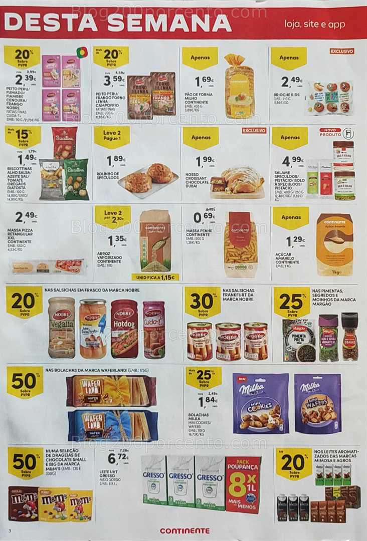 Antevisão Folheto CONTINENTE Promoções Fim de Semana - 1 a 4 agosto all