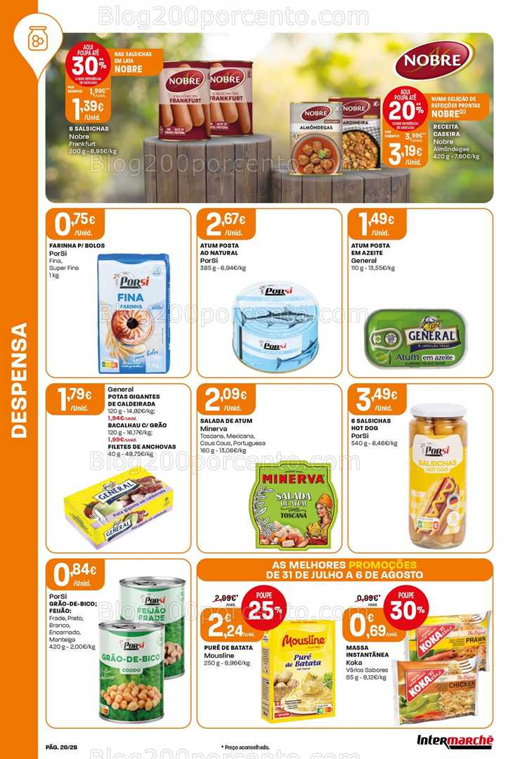 Antevisão Folheto INTERMARCHÉ Super Promoções de 31 julho a 6 agosto - Edição Digital all