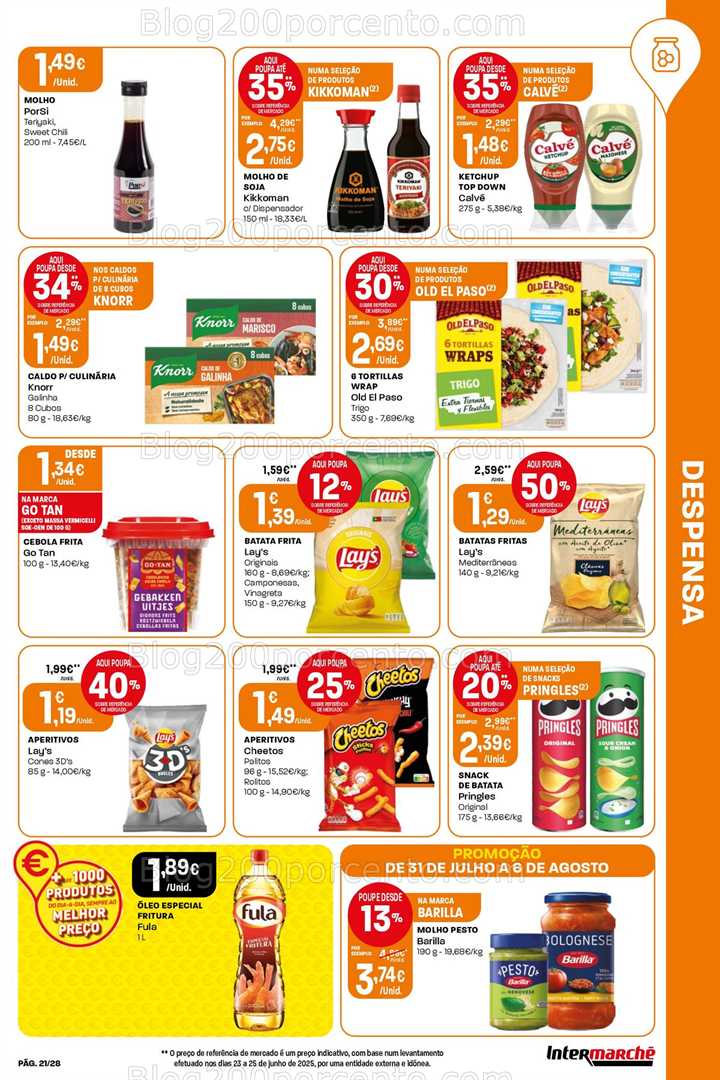 Antevisão Folheto INTERMARCHÉ Super Promoções de 31 julho a 6 agosto - Edição Digital all