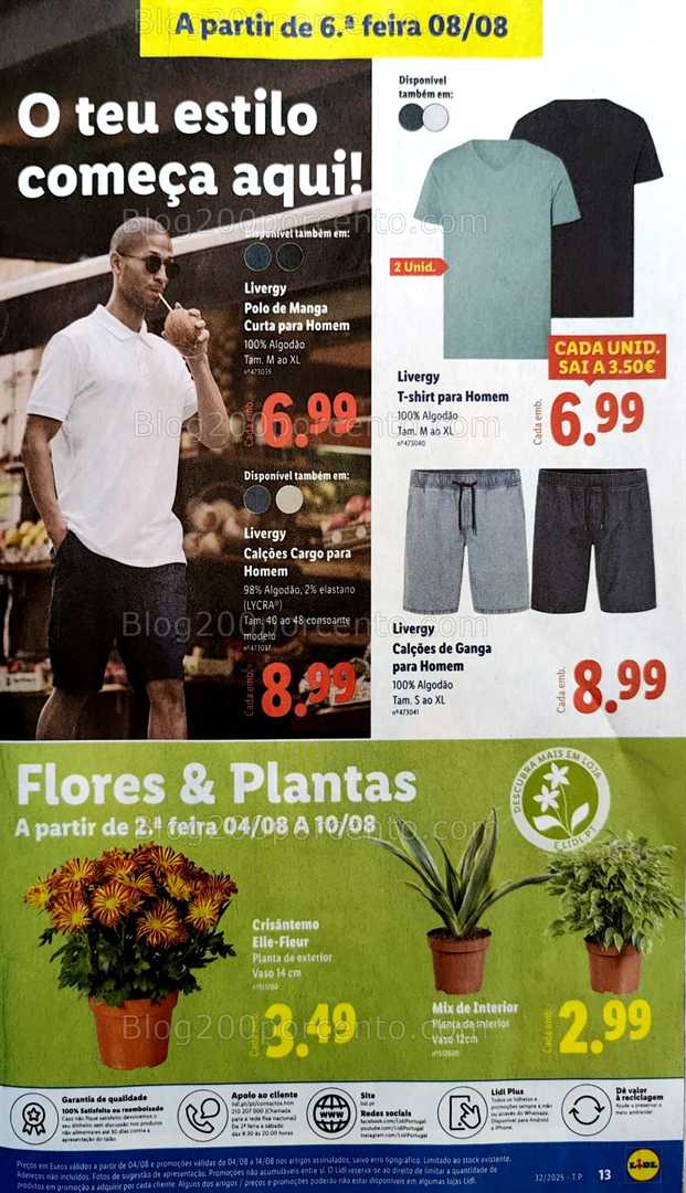 Antevisão Folheto LIDL Bazar Promoções de 4 a 14 agosto all