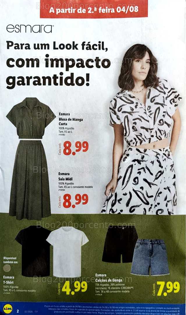 Antevisão Folheto LIDL Bazar Promoções de 4 a 14 agosto all