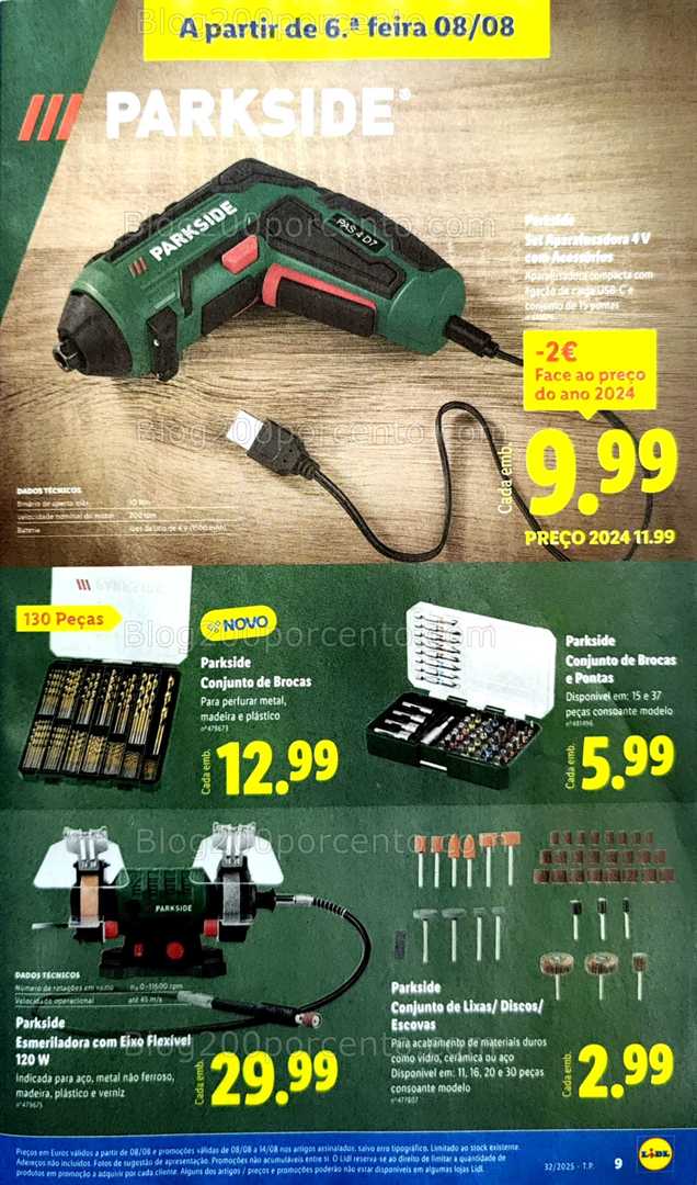 Antevisão Folheto LIDL Bazar Promoções de 4 a 14 agosto all