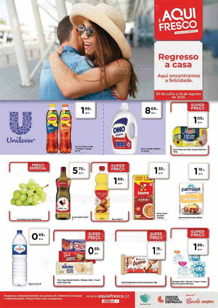 Antevisão Folheto AQUI É FRESCO Promoções de 30 julho a 10 agosto all