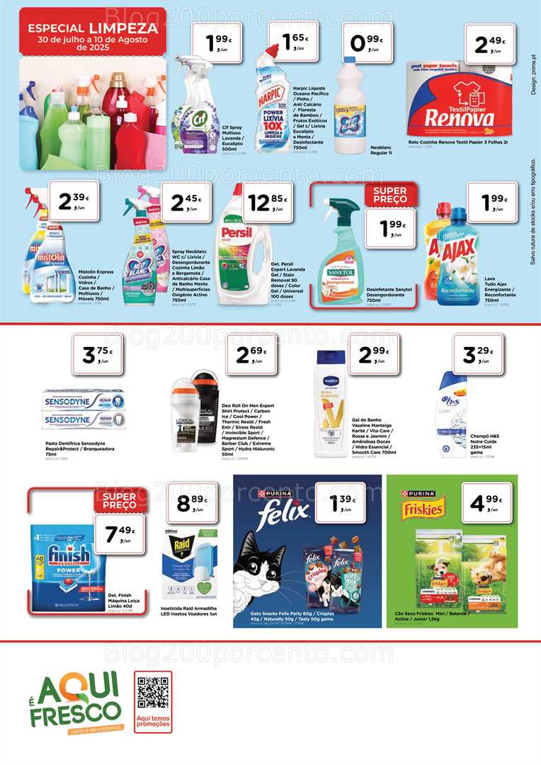 Antevisão Folheto AQUI É FRESCO Promoções de 30 julho a 10 agosto all