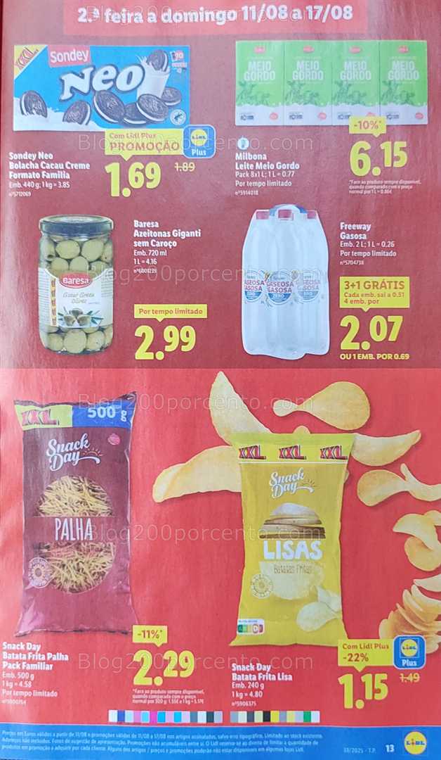 Antevisão Folheto LIDL Promoções de 11 a 17 agosto all