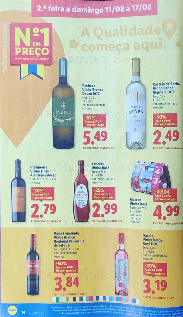 Antevisão Folheto LIDL Promoções de 11 a 17 agosto all