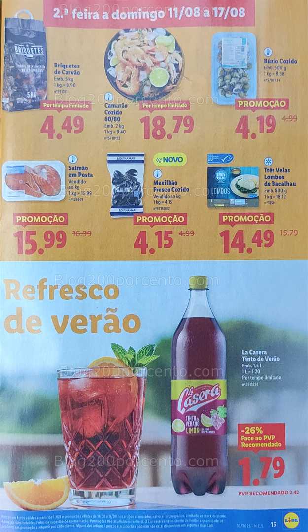 Antevisão Folheto LIDL Promoções de 11 a 17 agosto all
