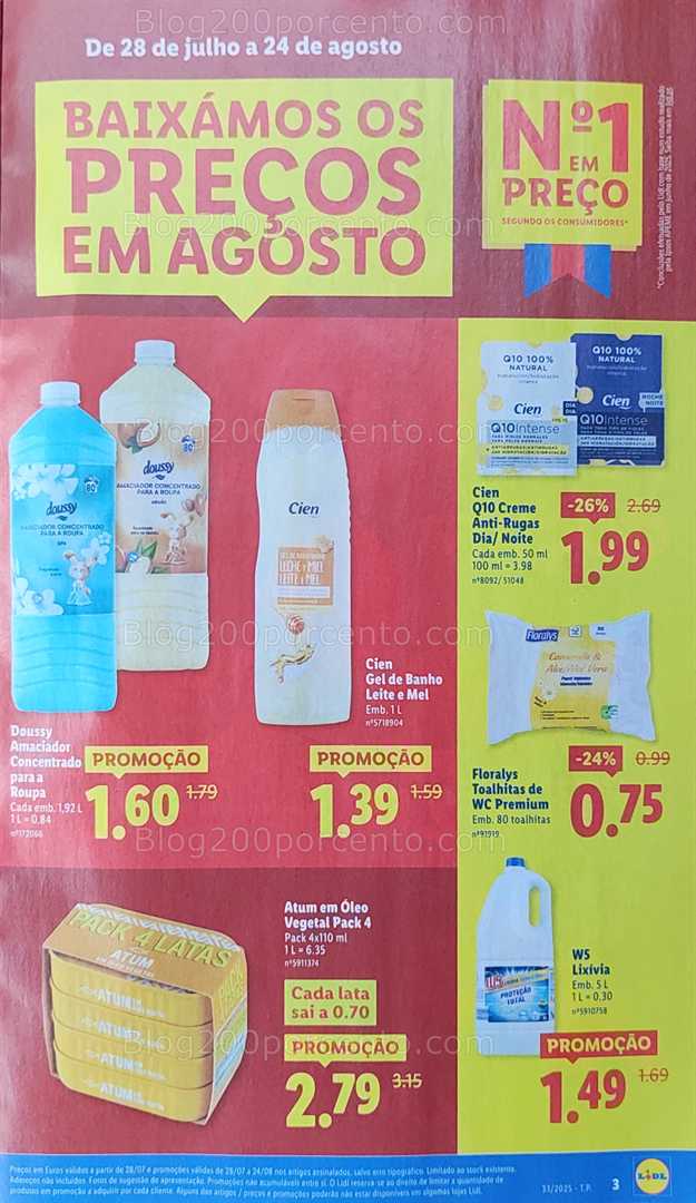 Antevisão Folheto LIDL Baixa de Preços Promoções até 24 agosto baixa