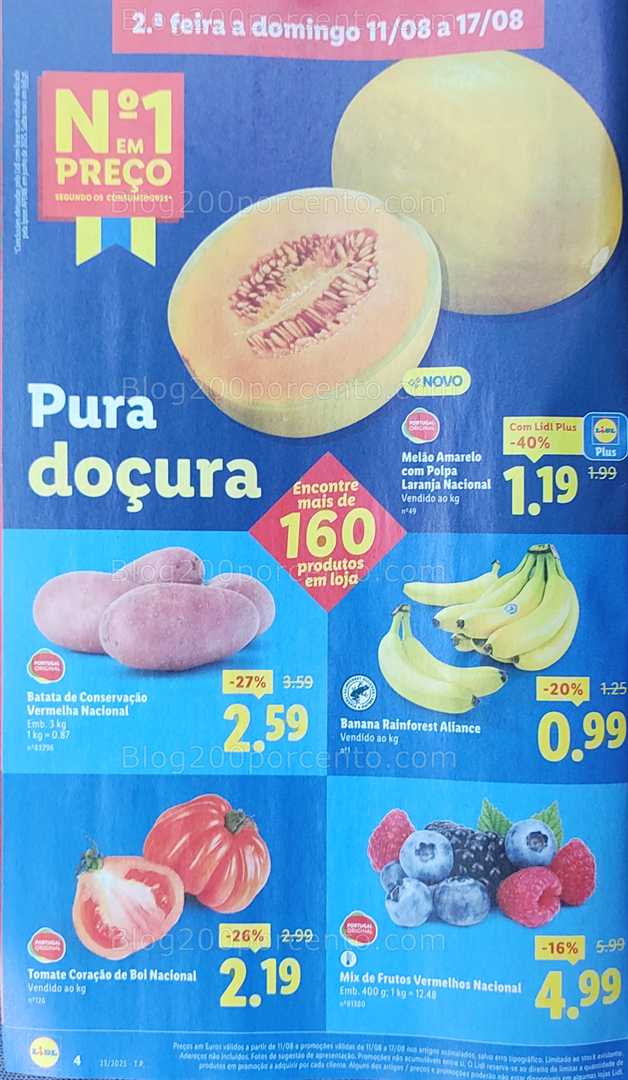 Antevisão Folheto LIDL Promoções de 11 a 17 agosto all