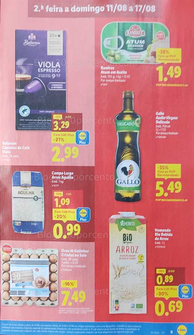 Antevisão Folheto LIDL Promoções de 11 a 17 agosto all