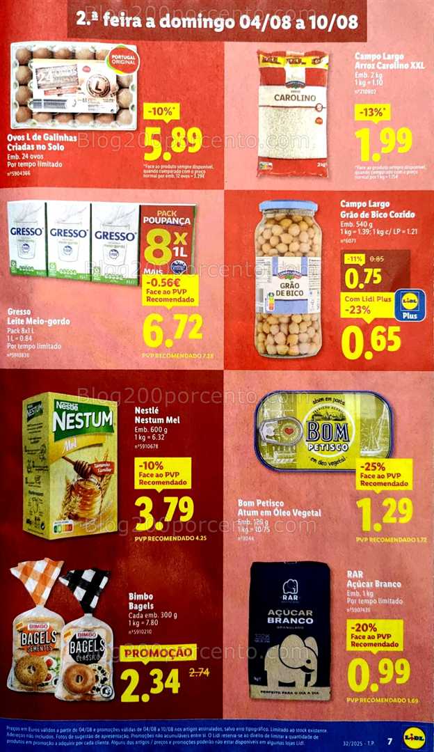 Antevisão Folheto LIDL Promoções de 4 a 10 agosto all