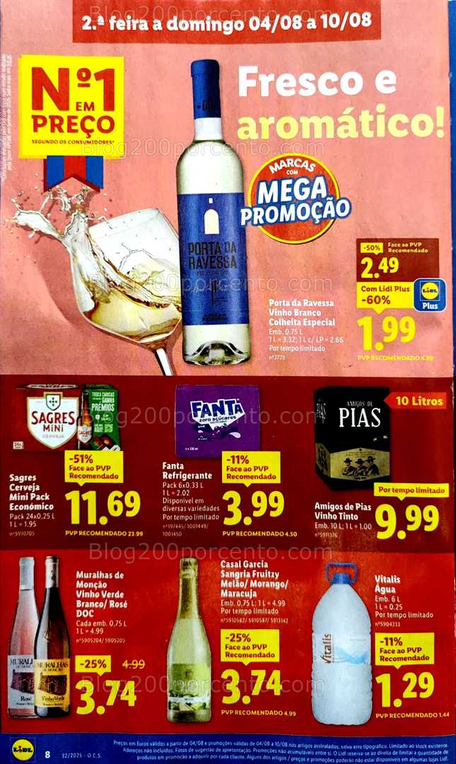Antevisão Folheto LIDL Promoções de 4 a 10 agosto all