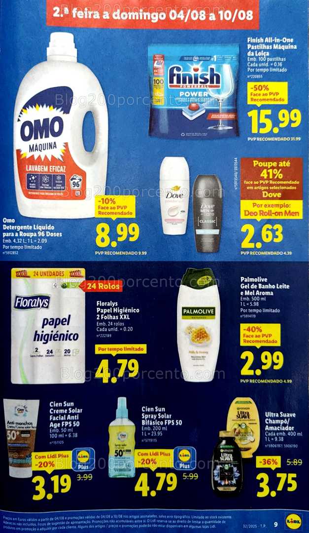 Antevisão Folheto LIDL Promoções de 4 a 10 agosto all