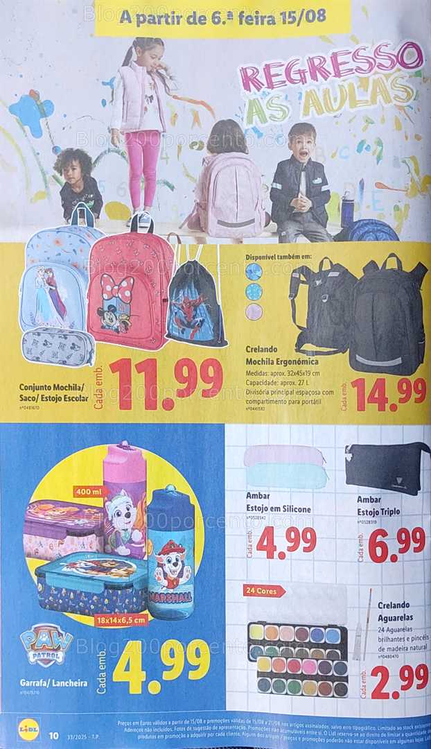 Antevisão Folheto LIDL Bazar Promoções de 11 a 21 agosto all