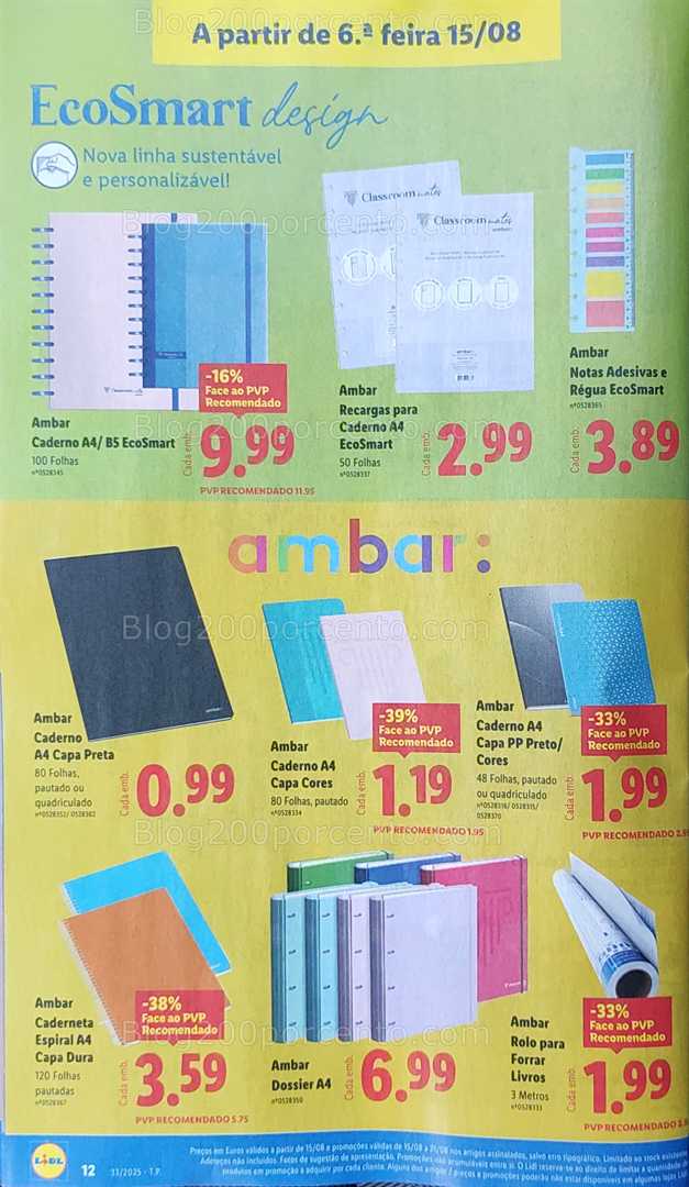 Antevisão Folheto LIDL Bazar Promoções de 11 a 21 agosto all