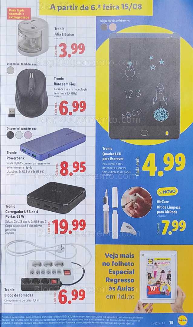 Antevisão Folheto LIDL Bazar Promoções de 11 a 21 agosto all