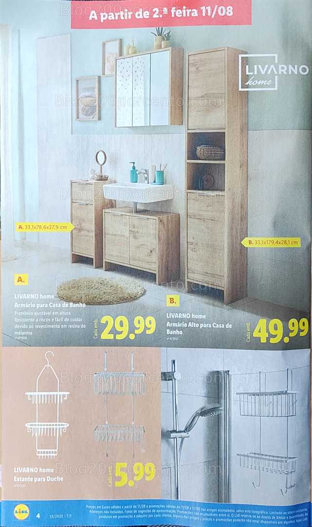 Antevisão Folheto LIDL Bazar Promoções de 11 a 21 agosto all