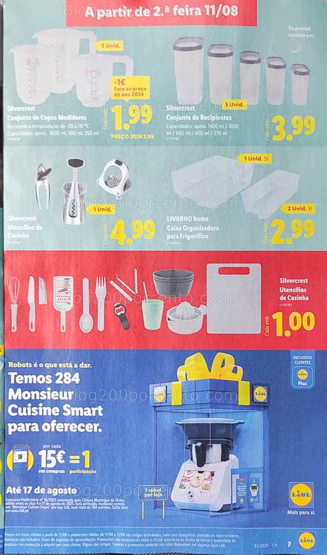 Antevisão Folheto LIDL Bazar Promoções de 11 a 21 agosto all