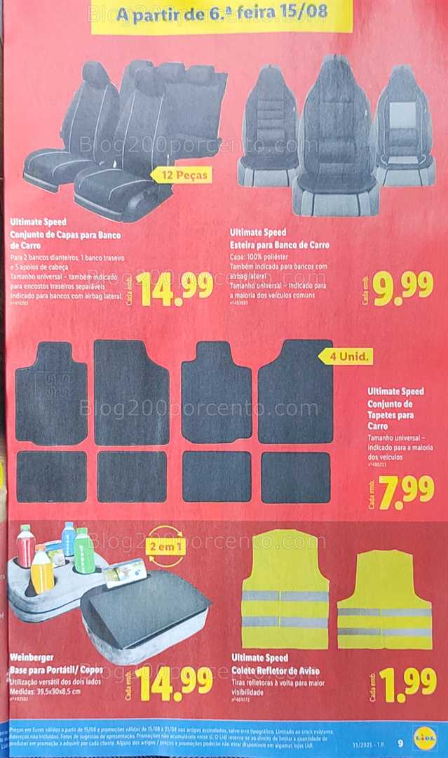 Antevisão Folheto LIDL Bazar Promoções de 11 a 21 agosto all