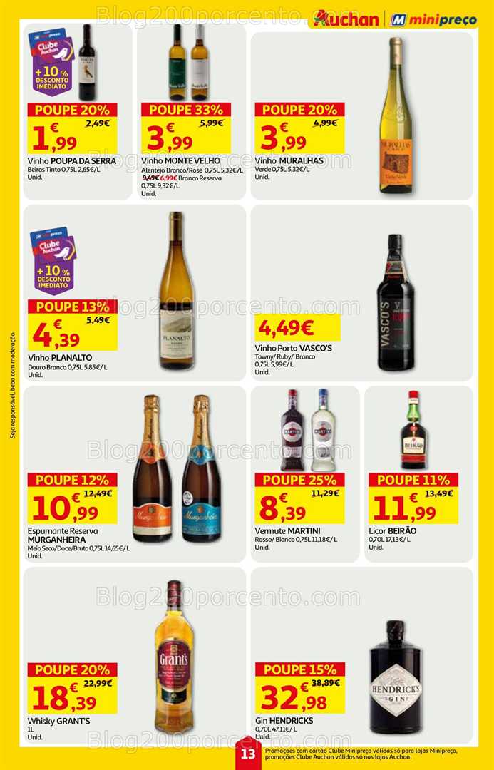 Antevisão Folheto MINIPREÇO - AUCHAN Promoções de 7 a 13 agosto all