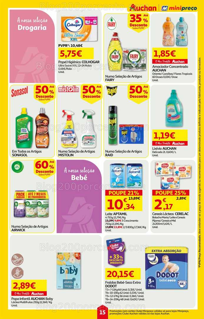 Antevisão Folheto MINIPREÇO - AUCHAN Promoções de 7 a 13 agosto all