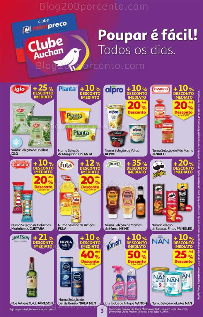 Antevisão Folheto MINIPREÇO - AUCHAN Promoções de 7 a 13 agosto all