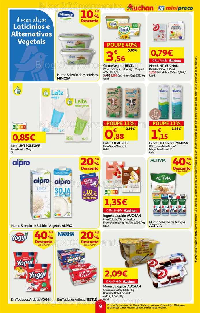 Antevisão Folheto MINIPREÇO - AUCHAN Promoções de 7 a 13 agosto all