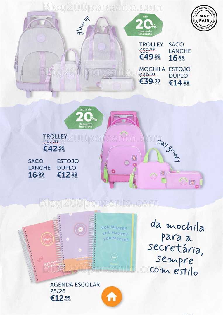 Antevisão Folheto NOTE Regresso às Aulas Promoções de 7 agosto a 22 setembro, na página 13, encontra: