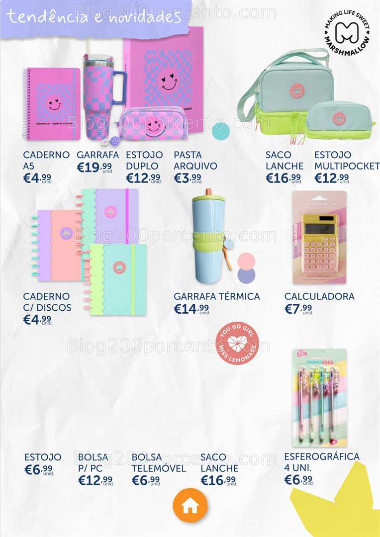 Antevisão Folheto NOTE Regresso às Aulas Promoções de 7 agosto a 22 setembro, na página 32, encontra: