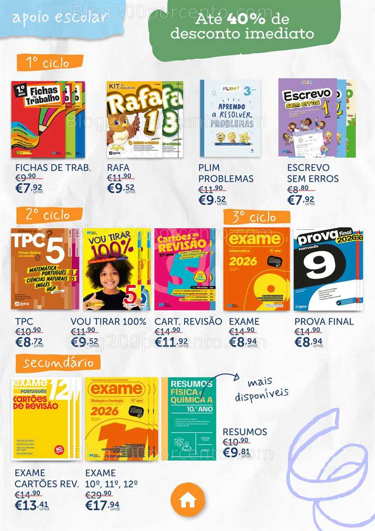 Antevisão Folheto NOTE Regresso às Aulas Promoções de 7 agosto a 22 setembro, na página 57, encontra: