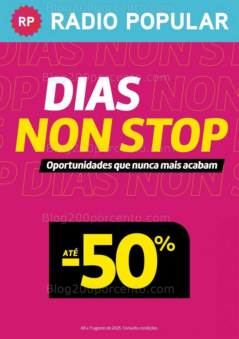 Antevisão Folheto RADIO POPULAR Fim de Semana Promoções de 8 a 11 agosto all