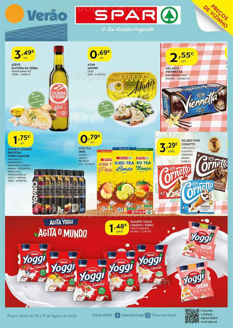 Antevisão Folheto SPAR Promoções de 5 a 17 agosto all
