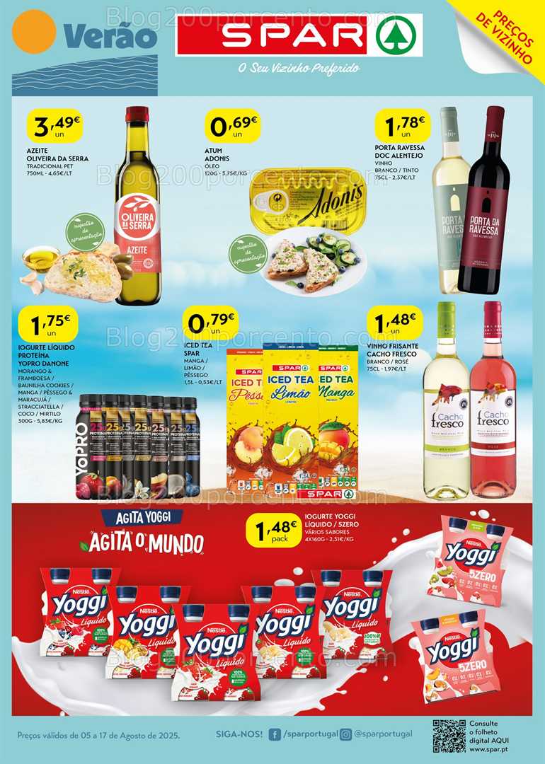 Antevisão Folheto SPAR Promoções de 5 a 17 agosto all