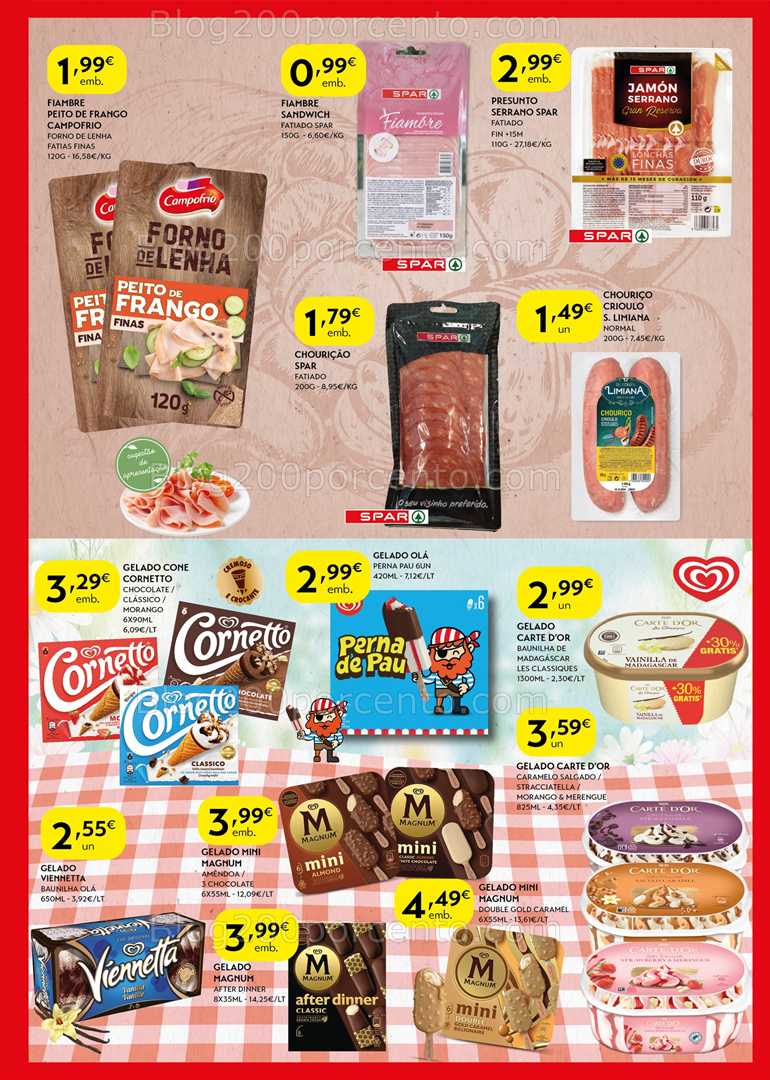 Antevisão Folheto SPAR Promoções de 5 a 17 agosto all